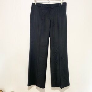 J.Crew Favorite Fit Women’s Wool Pinstripe Dress Pants Size 12 Gray Navy Office